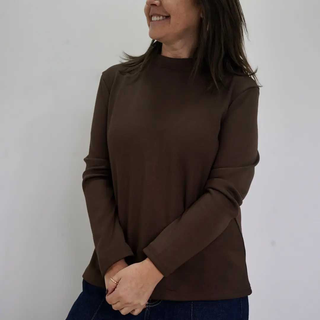 Polera Delfina Moka 1