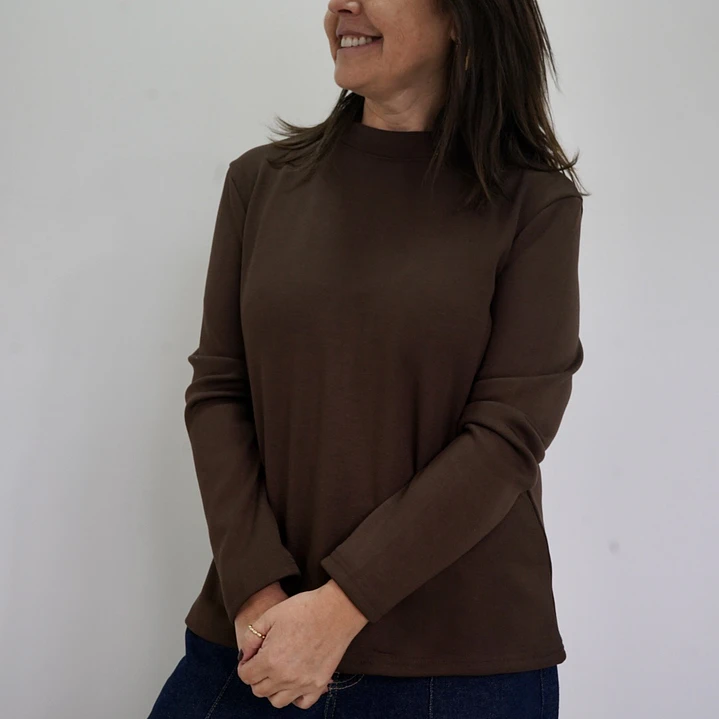 Polera Delfina Moka 1