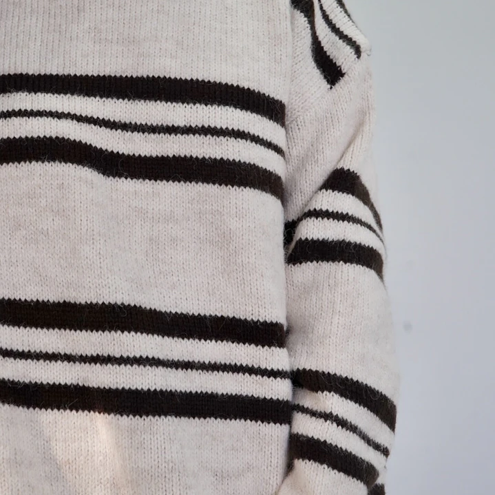 Sweater Canela Blanco 3