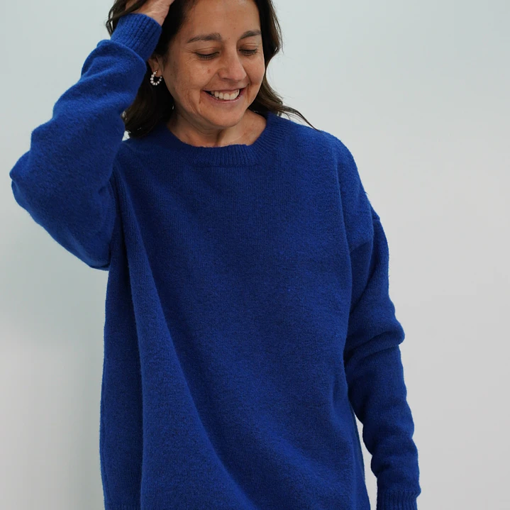 Sweater Blanca Azul 1