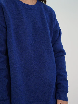 Sweater Blanca Azul