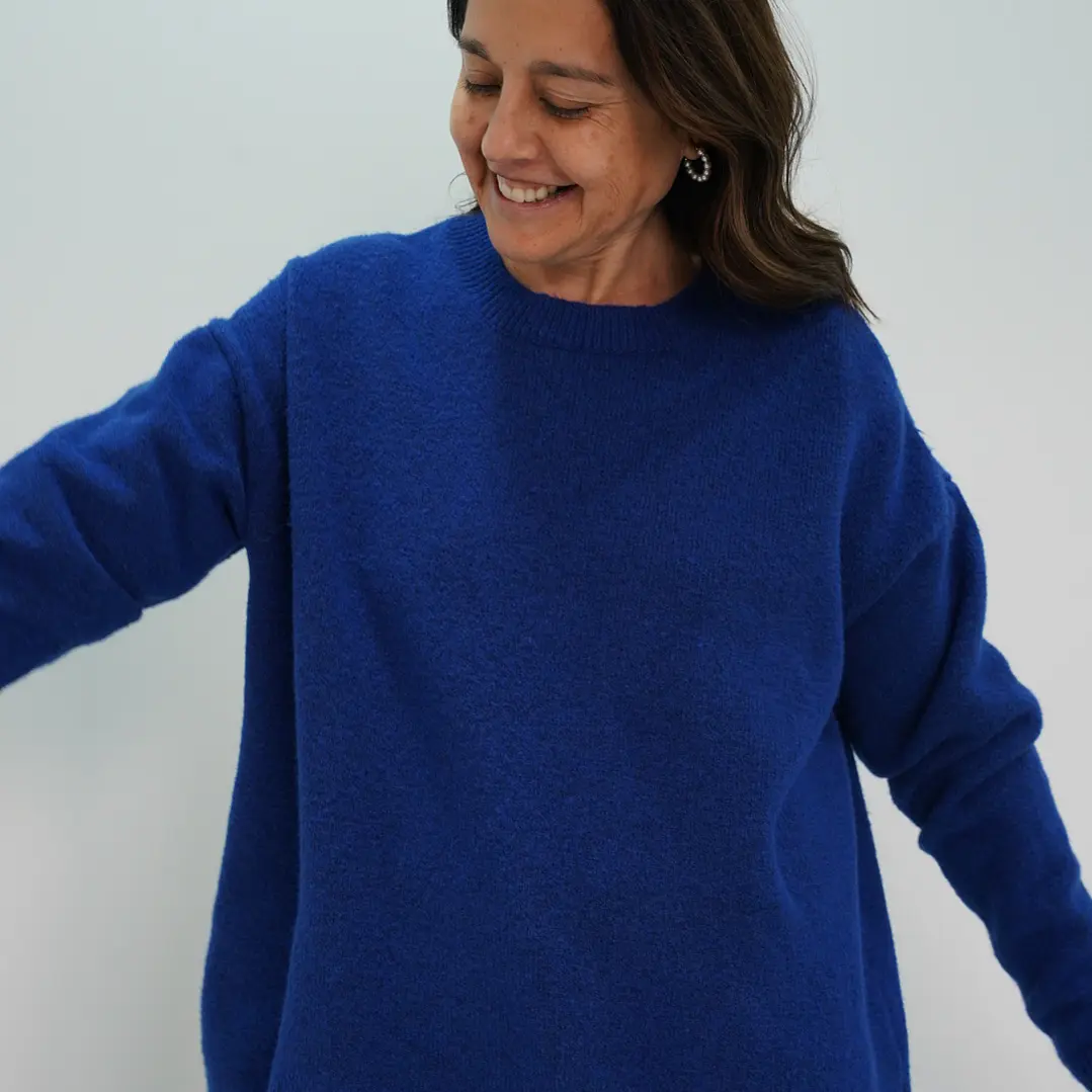 Sweater Blanca Azul 3