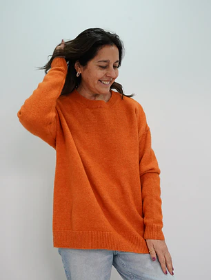 Sweater Blanca Naranjo