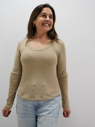 Polera Isidora Beige