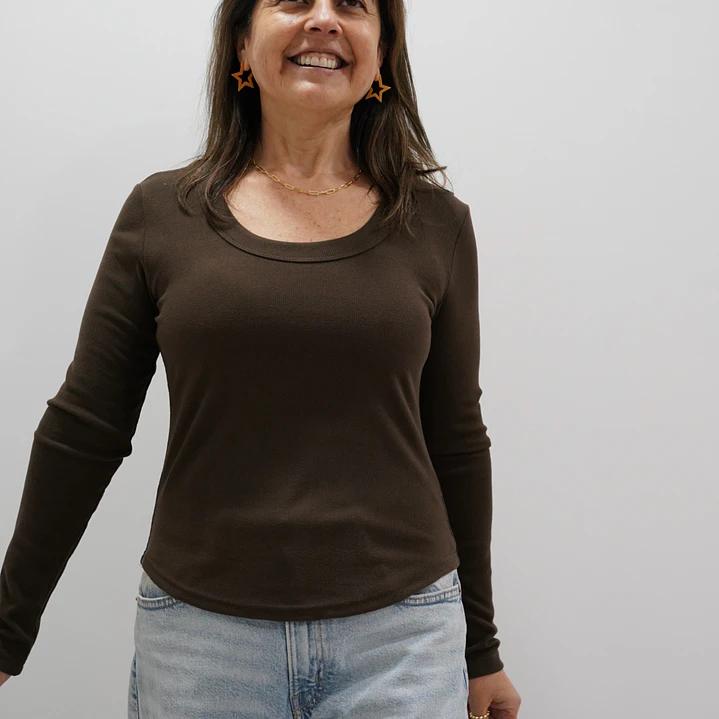 Polera Isidora Chocolate  1