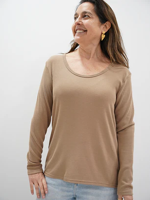 Polera Lola Camel