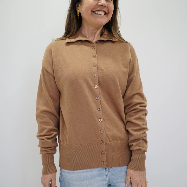 Chaleco Amalia Camel 3
