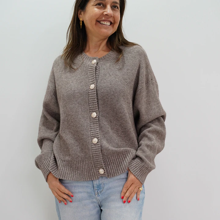 Chaleco Vicenta Taupe 1