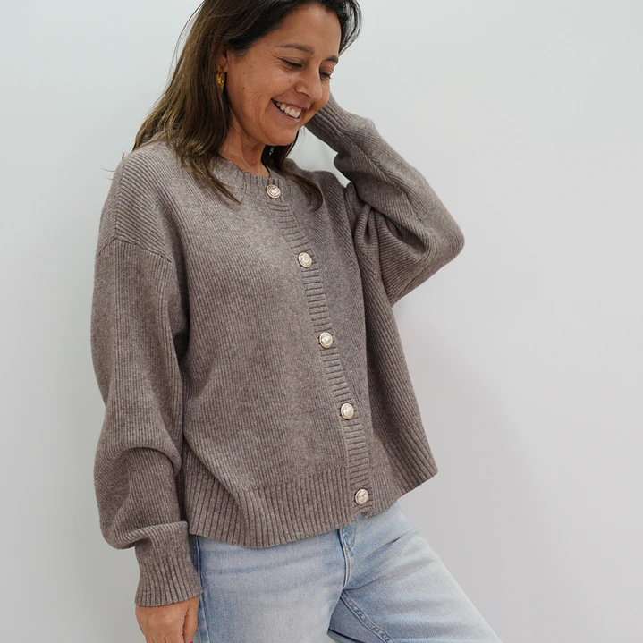 Chaleco Vicenta Taupe 3
