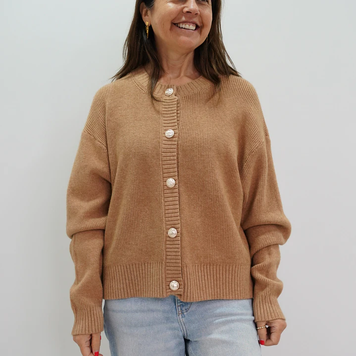 Chaleco Vicenta Camel 1