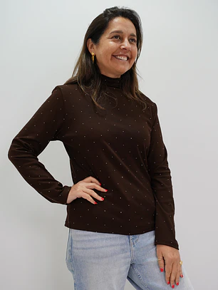 Polera Perla Chocolate 