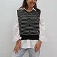 Chaleco Rebeca Negro - Miniatura 1