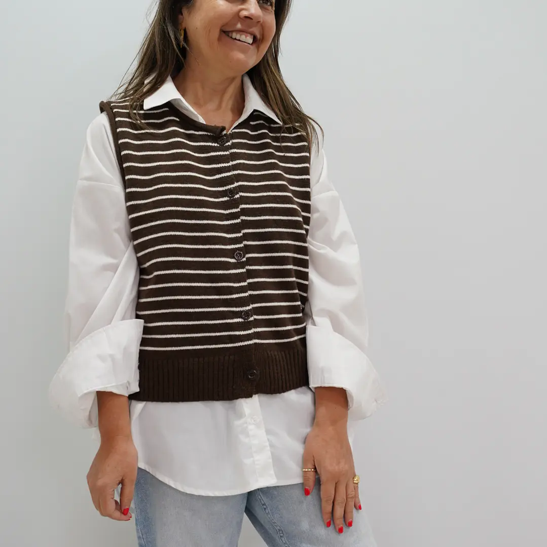Chaleco Rebeca Chocolate  1