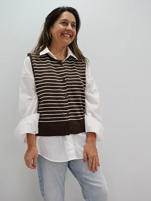 Chaleco Rebeca Chocolate 