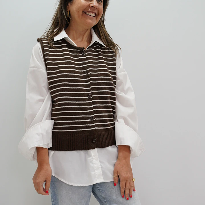 Chaleco Rebeca Chocolate  1