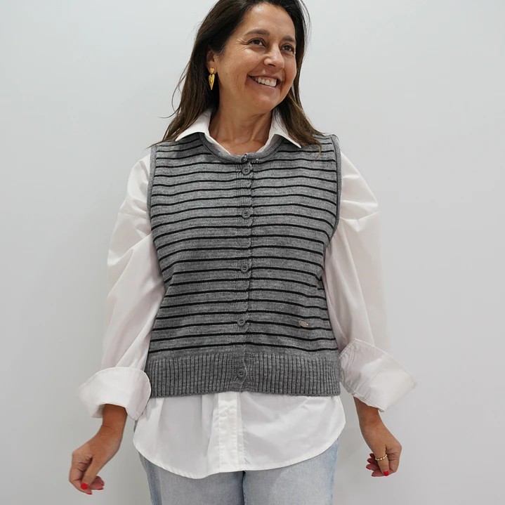 Chaleco Rebeca Gris 1