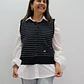 Chaleco Rebeca Azul - Miniatura 1