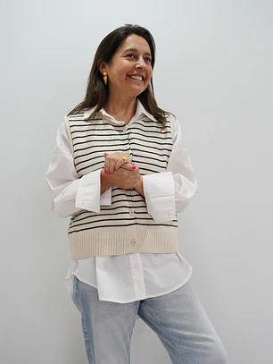 Chaleco Rebeca Crudo
