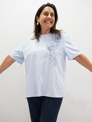 Polera Paz Celeste