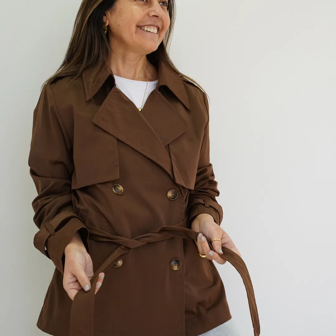Trench Sofía Chocolate  1