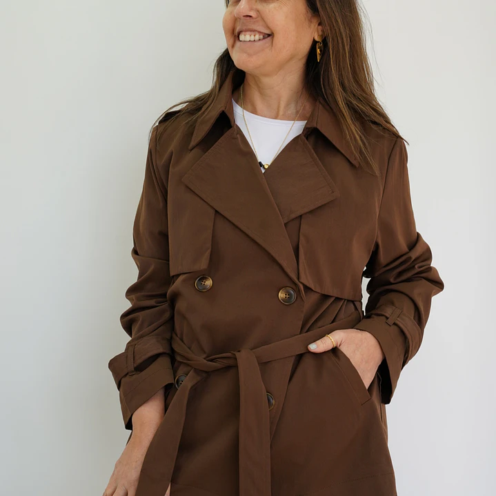 Trench Sofía Chocolate  3