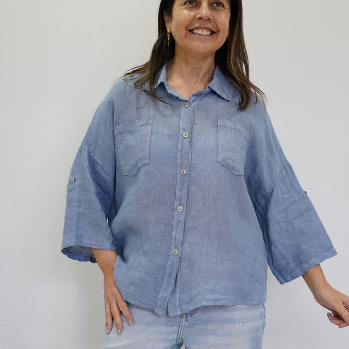 Blusa Florencia Celeste  1