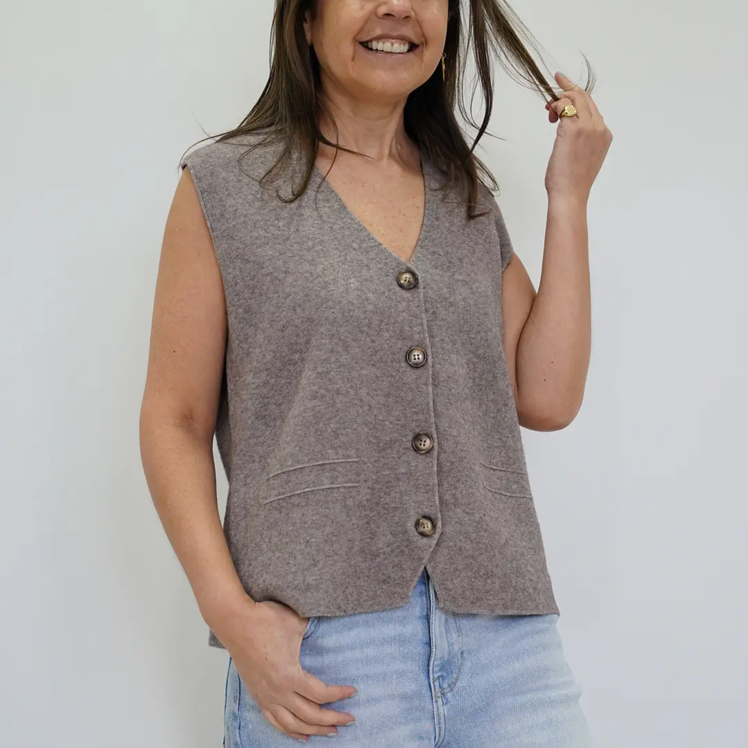 Chaleco Rita Taupe 1