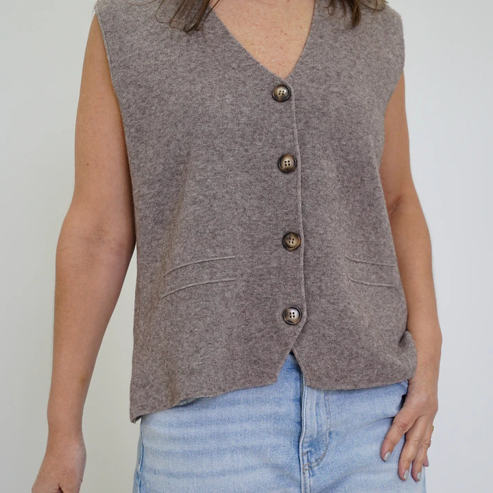 Chaleco Rita Taupe 2