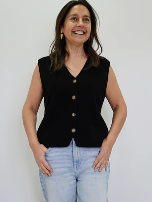 Chaleco Rita Negro