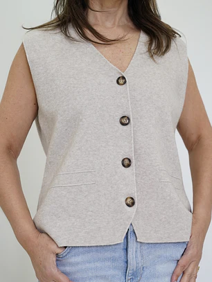 Chaleco Rita Beige
