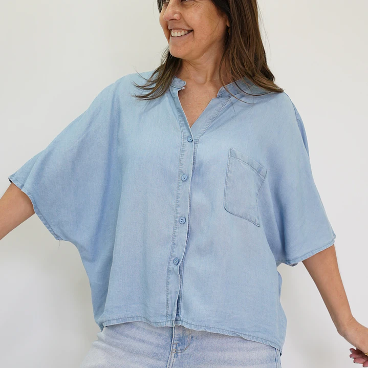 Blusa Begoña Celeste  3