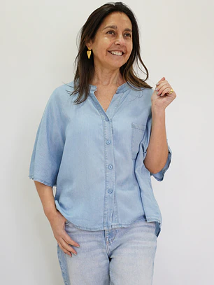Blusa Begoña Celeste 