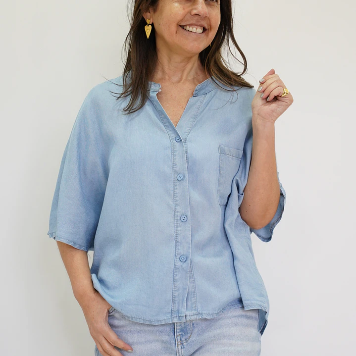 Blusa Begoña Celeste  1