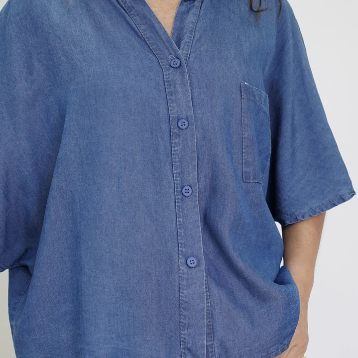 Blusa Begoña Mezclilla 2