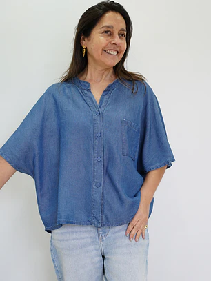 Blusa Begoña Mezclilla