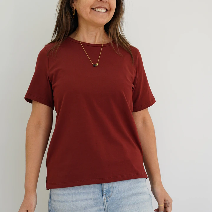 Polera Manuela Vino 1