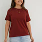 Polera Manuela Vino - Miniatura 1