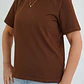Polera Manuela Chocolate  - Miniatura 2
