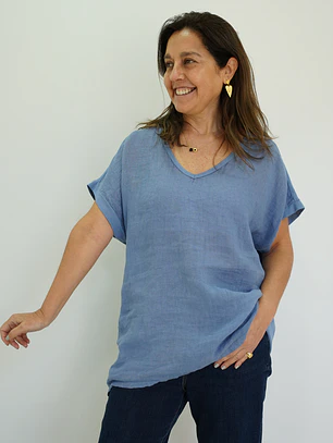 Blusa Rebeca Celeste 