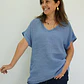 Blusa Rebeca Celeste  - Miniatura 1