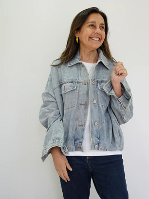 Chaqueta Rosario Celeste