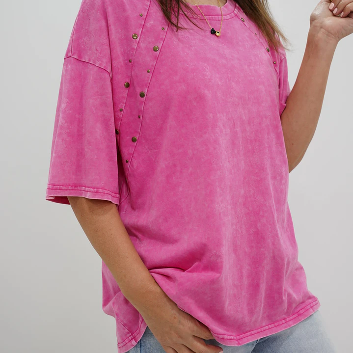 Polera Estrella Fucsia  2