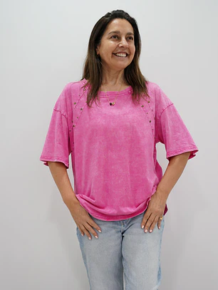 Polera Estrella Fucsia 