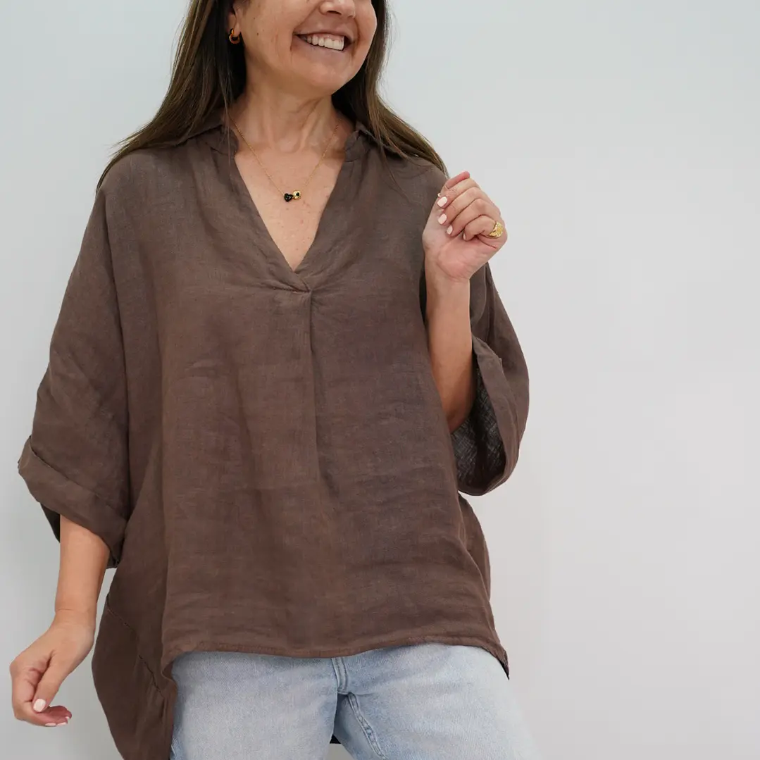 Blusa Maya Chocolate  1