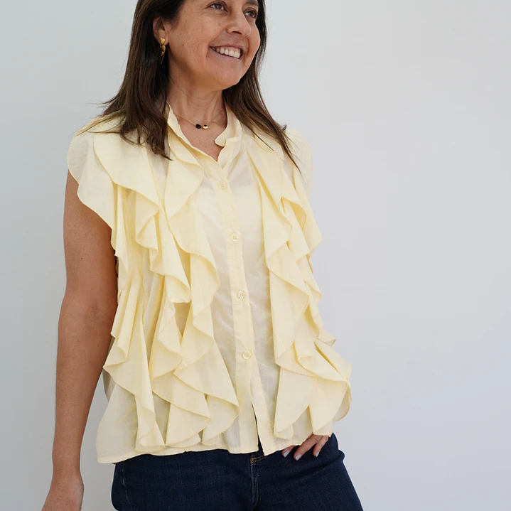 Blusa Simona Amarilla  3