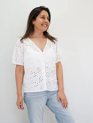 Blusa Fresia  Blanca