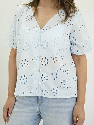 Blusa Fresia Celeste 