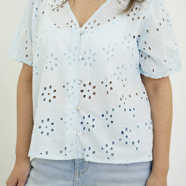 Blusa Fresia Celeste  2