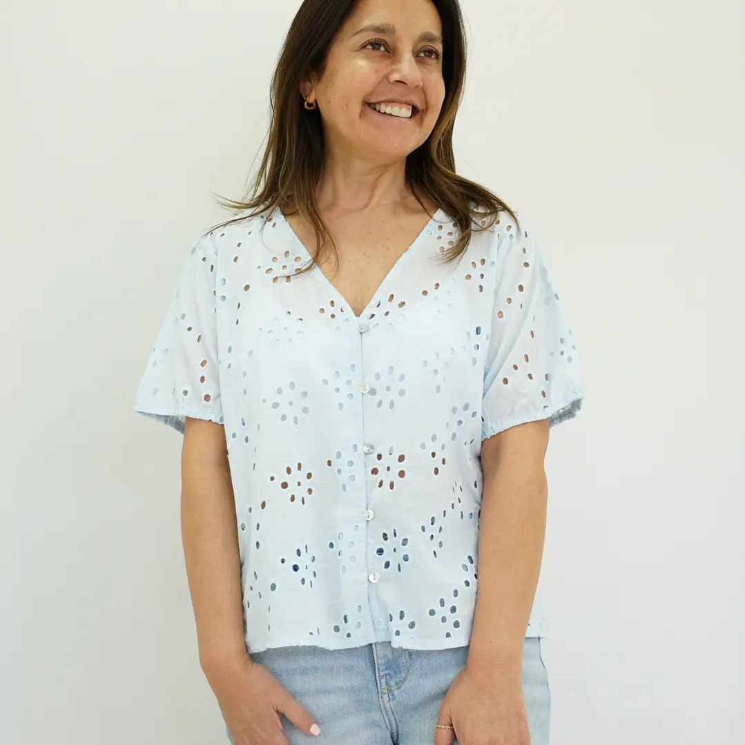 Blusa Fresia Celeste  1