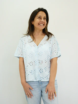 Blusa Fresia Celeste 